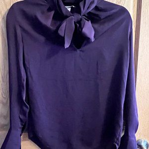 H&M High Neck Purple Blouse